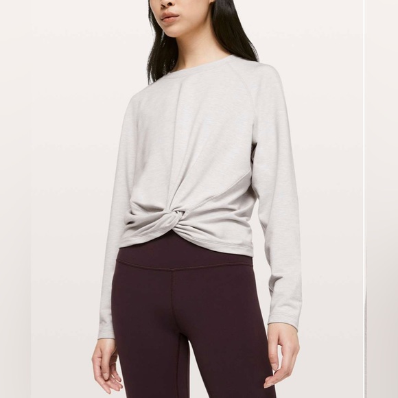 lululemon athletica Tops - Lululemon Tuck & Gather Pullover
Heathered Mod Stargaze
